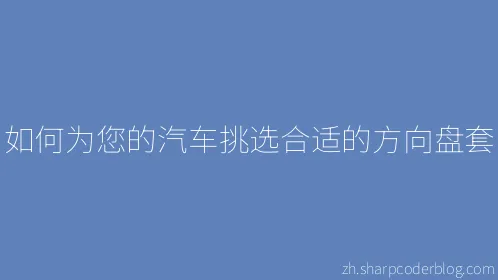 如何为您的汽车挑选合适的方向盘套 - Thumbnail