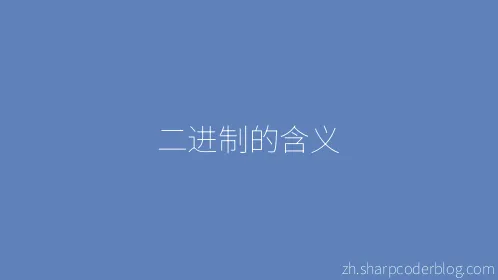 二进制的含义 - Thumbnail