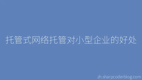 托管式网络托管对小型企业的好处 - Thumbnail