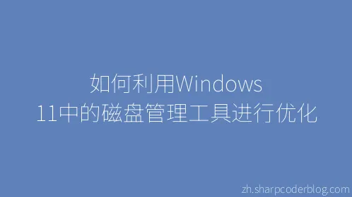如何利用Windows 11中的磁盘管理工具进行优化 - Thumbnail