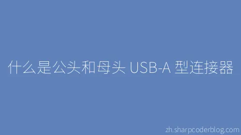 什么是公头和母头 USB-A 型连接器 - Thumbnail
