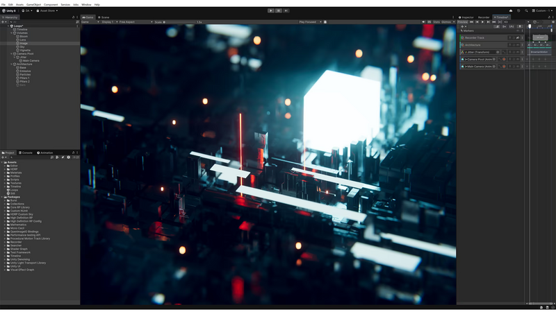 Unity 6 编辑器界面