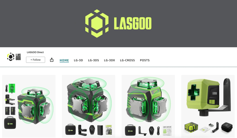 LASGOO Direct 在亚马逊上销售。